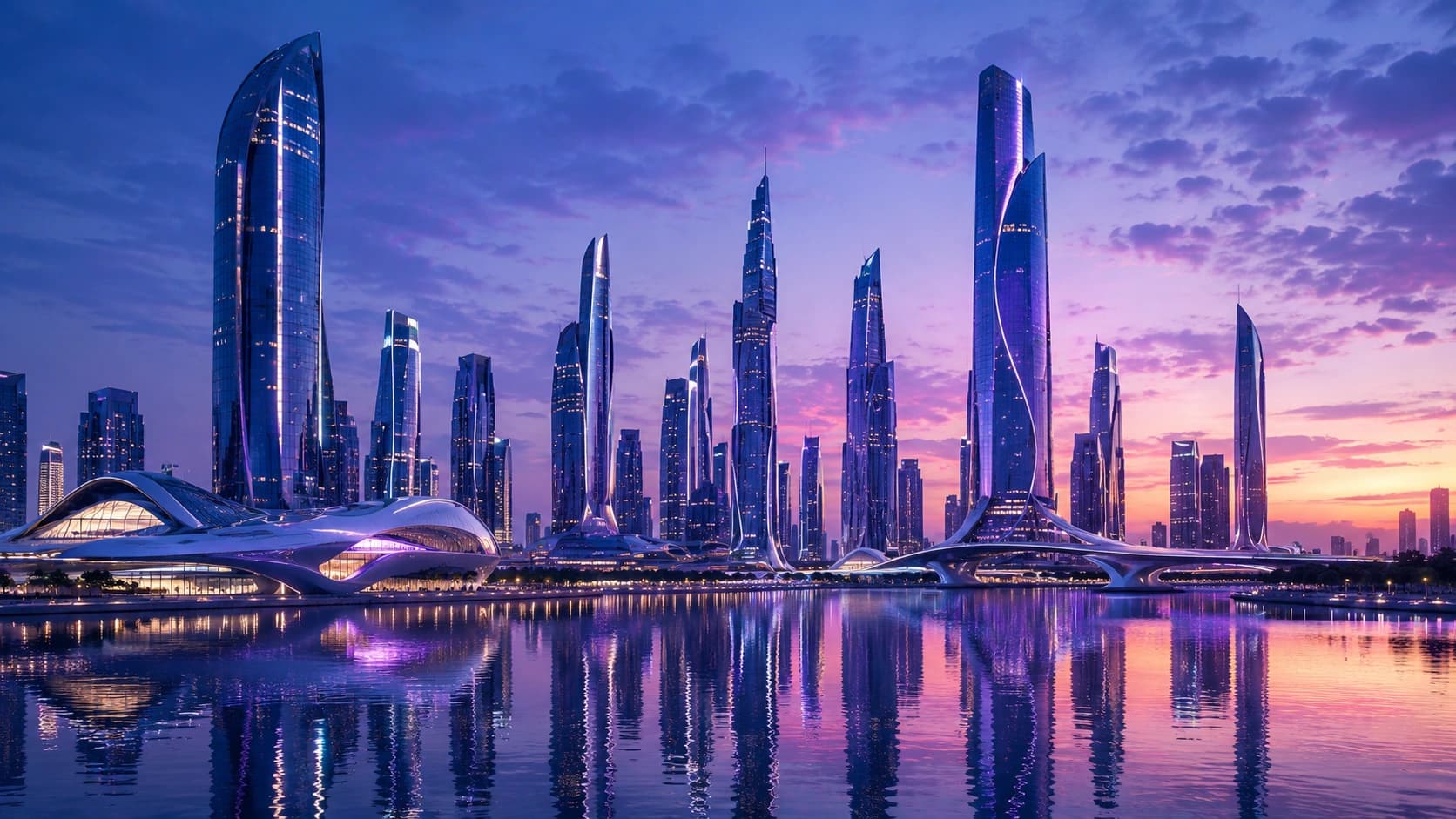 Futuristic skyline